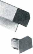 Roloji za pohištvo 3153 / 18 mm vodilo PVC zunanje dolžina: 2600 mm 1483 čep pokrivni za vodilo barva: siva barva: srebrna