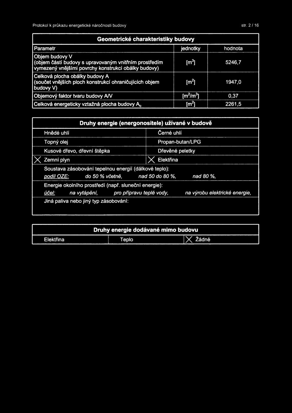 energeticky vztažná plcha budvy Ac i'i [m2] 226,5 '.~ ',.M.. " bn..hy'~nergie(energ~n9sitéle).!jž!