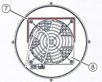 3-žilový kabel (6) vedoucí k regulátoru zakraťte na potřebnou délku (síla zdi + 150 mm). vyjměte konektor (4) z jeho protikusu (5). upevněte kabel vedoucí z regulátoru (6) do konektoru (4).