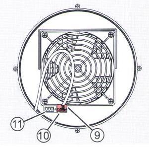 zasuňte konektor (9) do zeleného protikusu (10) na řídící sběrnici (11). dbejte na to, aby šrouby na konektoru byly viditelné. nastavení v módu odtahu. regulátor je připojen. 5.