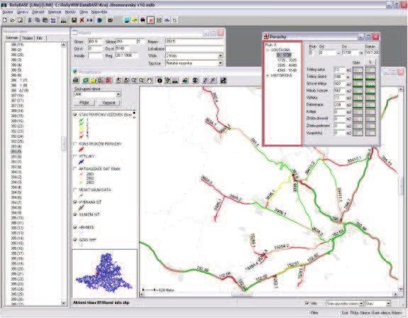 Dalším nástrojem systému je modul MAP, který umožňuje vytvářet a zobrazovat data uložená v databázi systému v digitální mapě.