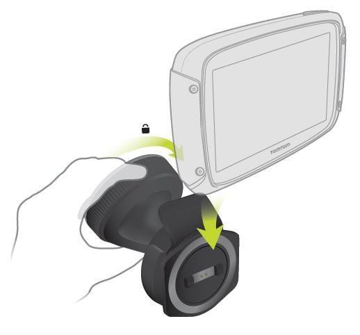 Instalace do automobilu Pokud je v balení i držák do automobilu, použijte k instalaci zařízení TomTom Rider do vozidla tento držák.