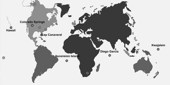 LITERÁRNÍ PŘEHLED 3.3.2.2 Řídicí segment Řídicí segment je zodpovědný za řízení celého globálního polohového systému.