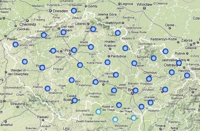 LITERÁRNÍ PŘEHLED DGNSS korekce tyto korekce, se submetrovou přesností, jsou poskytovány ze stanic Brno, Rýmařov, České Budějovice a Rakovník (připojovací body TBRD, TRYD, TCBD, TRAD).