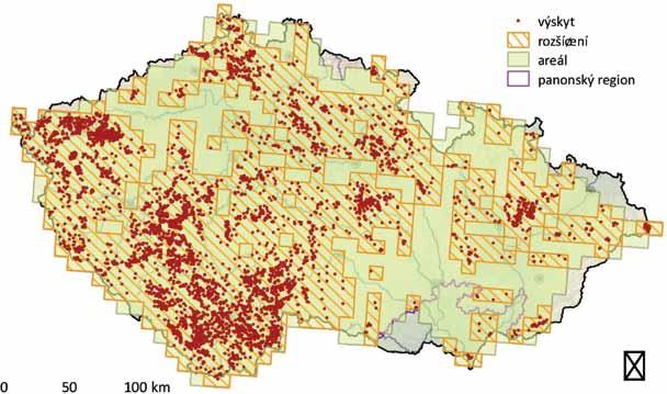 Bezkolencové louky na vápnitých, rašelinných nebo hlinito-jílovitých půdách (Molinion caerulae), rozšíření a výskyt habitatu 6410