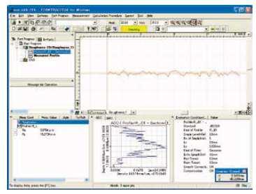Software pro analýzu kontury / drsnosti FORMTRACEPAK Více pokročilé analýzy mohou být provedeny načtením naměřených dat z SJ-310 do software