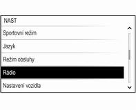 116 Základní funkce Pro vstup do nastavení z hlavní nabídky zvuku stiskněte MENU, procházejte seznam a vyberte Automatická hlasitost.