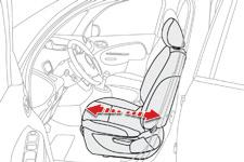 Komfort Přední sedadla Sedadlo se skládá ze sedáku, opěradla a opěrky hlavy, které lze seřídit pro dosažení co nejvhodnější polohy pro řízení a pro co největší komfort.