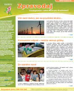 Hlavními tématy tiskových zpráv a článků roku 2012 byla problematika prachu v ovzduší, zápachu, komunálních odpadů a jejich energetického využití v EU, ČR i regionu, obnovitelné zdroje energie,