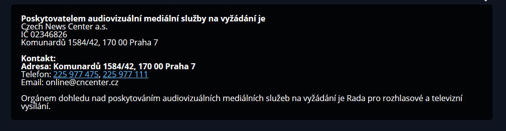K monitoringu byla vybrána nejnovější videa umístěná napříč kategoriemi Zprávy a publicistika, Celebrity, Zábava a TOP sledované. Kategorie Název dílu Ve vysílání Stopáž Info Celebrity Zemřela 20. 11.