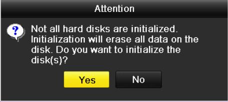 Kapitola 14 Správa pevného disku 14.1 Inicializace pevných disků Účel: Než nově nainstalovaný pevný disk (HDD) se zařízením použijete, je nutné jej inicializovat.