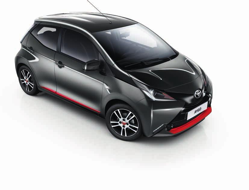 x-play VOLITEĽNÉ DIZAJNOVÉ PAKETY Prispôsobte si svoje Aygo x-play pomocou voliteľných paketov.