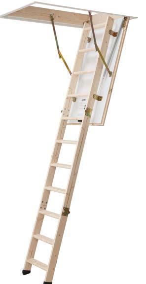 6 0,90 1,30 EXTRA+ Půdní skládací schody s bukovými nášlapy, s vysokým stupňem zateplení a těsněním na poklopu Stavební otvor standardní: 112/120 60, 112/120/130/140x70 cm (Standard) Stavební otvor
