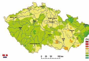 Basic water balance in the Czech Republic (%), comparison of values from Mar 1 to May 21, 2017 with the long-term average (1961 2010) Jestliže bereme duben jako první měsíc vegetačního období,