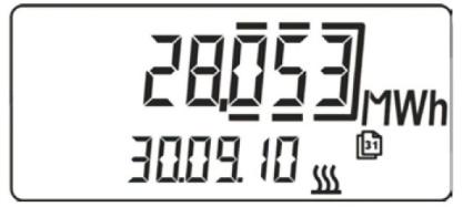 Zobrazovanie prebieha v šiestich zobrazovacích menu: L1 :Užívate¾ské menu kumulovaná spotreba energie test displeja aktuálne hodnoty (výkon, prietok, teplota v potrubí s nižšou teplotou, teplota v
