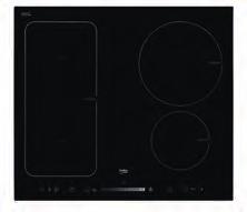 indukčné platne, každá s Booster ohrevom Maximálny príkon: 2,; 4; 6; 7,2 kw Vyhotovenie: čierna farba