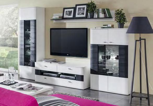kombinácia 02B zľava na Sériu MANHATTAN -20% š/v/h: 330,3/206,6/0 cm,