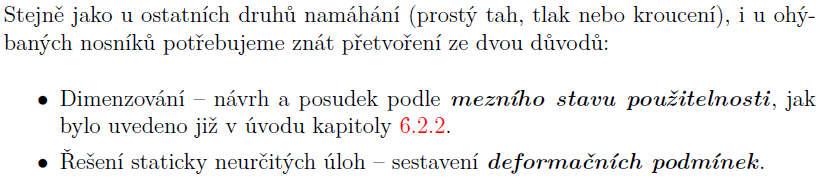 nosníku kono) včetně