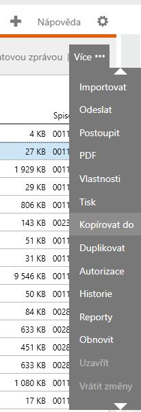 Stáhnout na disk si můžete jednotlivý dokument nebo i více najednou. Kleos nabízí i volbu pro stažení originální editovatelné verze nebo stažení souboru ve formátu PDF.