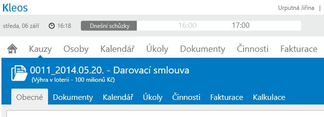 Pole Spisová značka umožňuje přidat informaci o tom, jak daná strana identifikuje tuto kauzu.