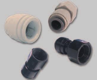 Řada výrobků CM metrická Tato řada výrobků CM pro metrické rozměry trubek je vyrobena z acetal kopolymeru (POM).