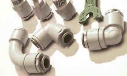 Řada výrobků Superseal pro z ušlechtilé oceli Řada výrobků Superseal je vyrobena z acetal kopolymeru (POM) a je vybavena nitrilovými O-kroužky vhodnými pro použití v potravinářství.