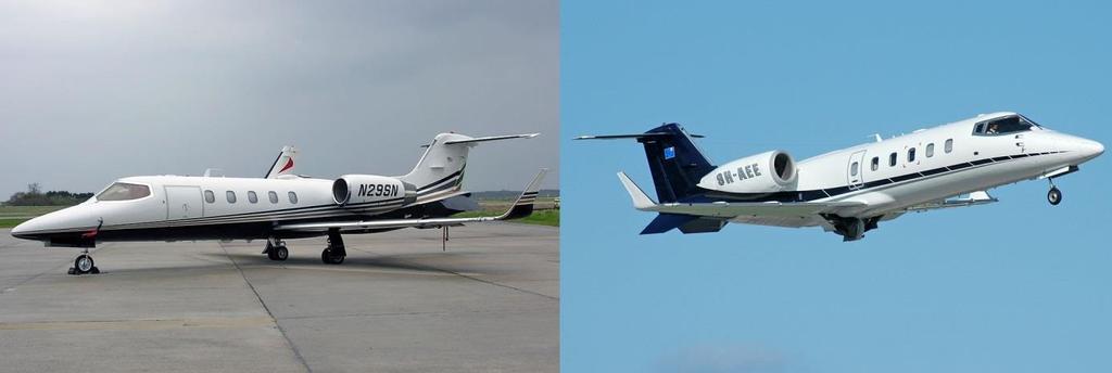 cestujících se u modelů 35,55,31,60 a 45 pohybuje v rozmezí od 7 do 11. Nejstarší je Learjet 35, který poprvé vzlétl 22. srpna 1973. Nejnovější je model Learjet 45 (Obr. 2.25) s datem prvního letu 7.