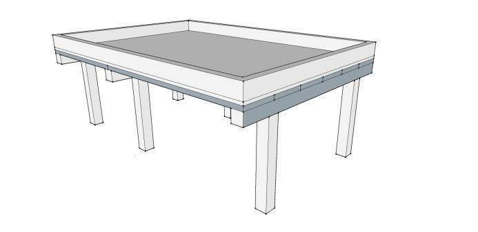 kg/ks; panel D2 = 2790 kg/ks - betonová mazanina = 2200 až 2400 kg/m 3 - zdivo = 1700 až 1900 kg/m 3