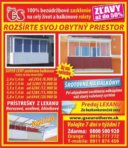2357 (v spolo enskom dome oproti vrátnici) Tel.