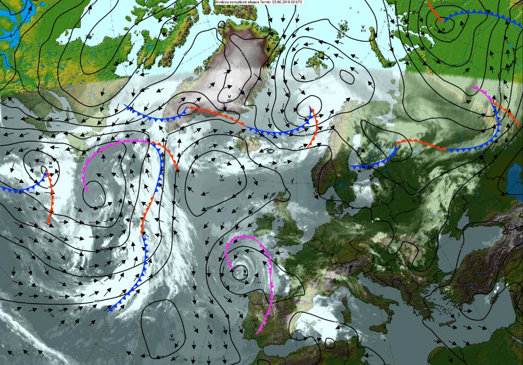 SYNOPTICKÁ SITUACE Nad střední Evropou se o víkendu (2. a 3.