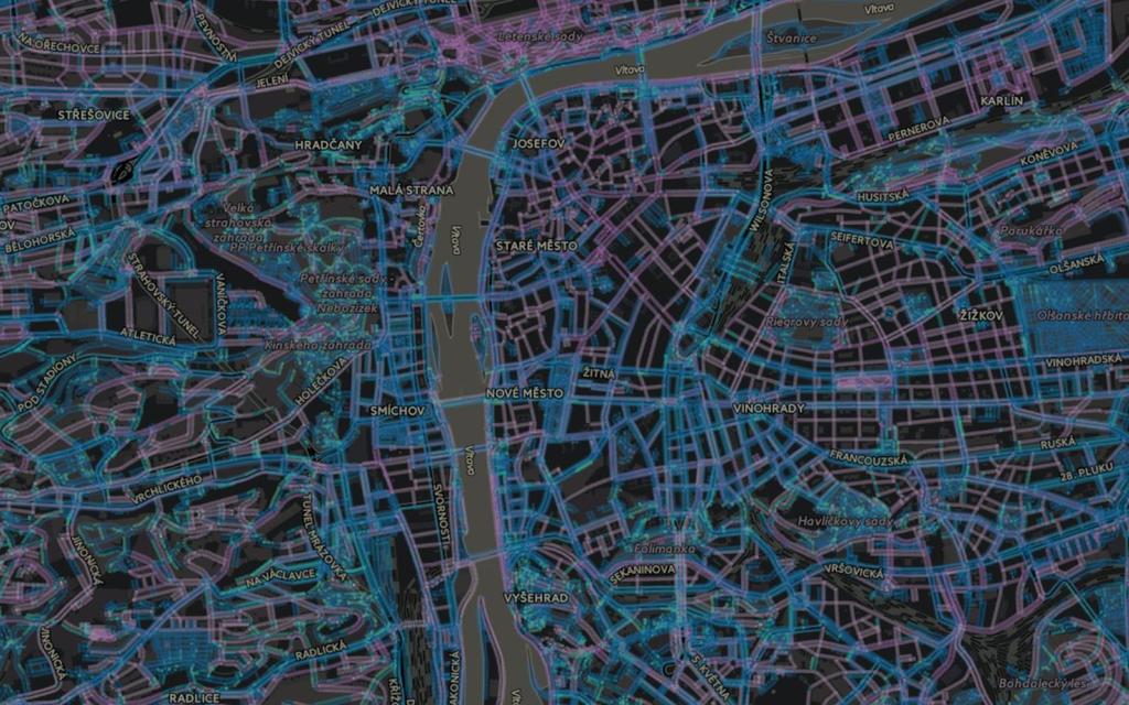 Nejpokročilejší plánovač cyklistických tras na světě + Optimalizuje pocit z jízdy Využívá velká data a pokročilé algoritmy aby nalezl trasy, po kterých cyklisté opravdu rádi pojedou.