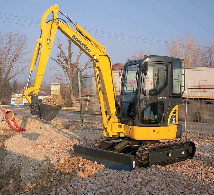 Jednosměrný nebo obousměrný hydraulický okruh navíc umožňuje použití široké řady příslušenství pro různé práce, jako je