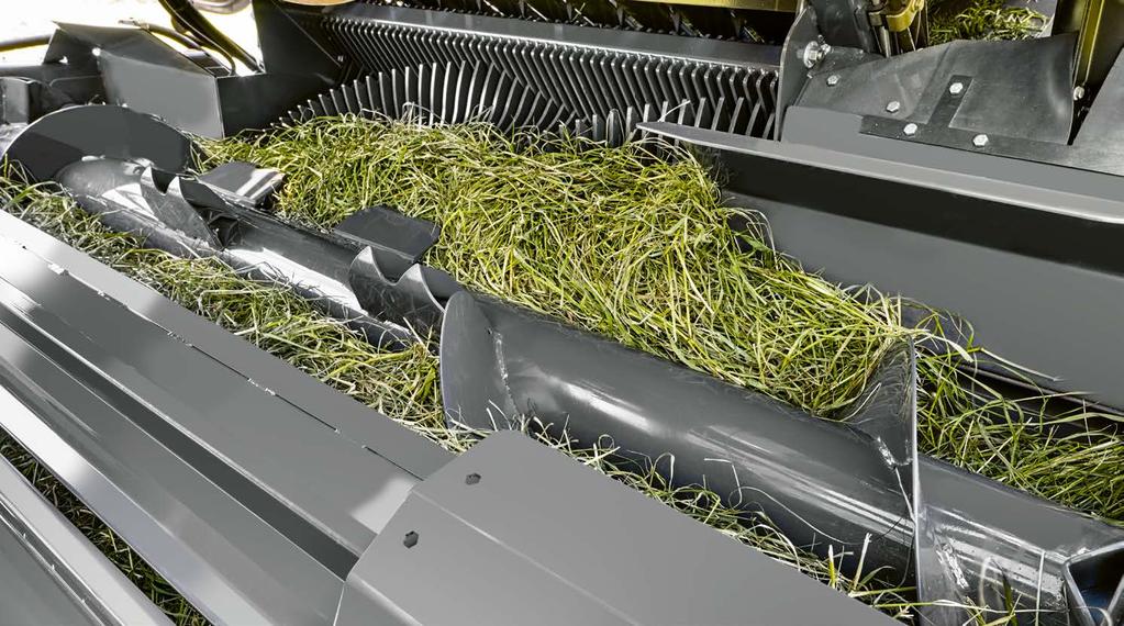 Tohoto tématu nemáme nikdy dost. POWER FEEDING SYSTEM (PFS) Tlumičem nárazů odpružený šnekový dopravník.