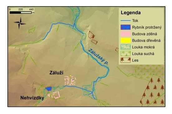 3.7. Nehvizdy, obecní rybník Průtrží mračen postižena byla 3. t. m. také obec nehvizdská (u Ouval) Pravé spousty vod lily ses oblak a zaplavily záhy až na loket [60 cm] výše nížiny.