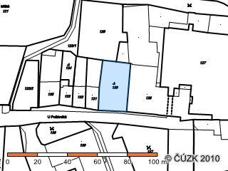 Data z KN : Výměra : 636 m2 Způsob využití : Zbořeniště Druh