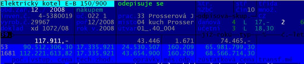 Je jasné, že údaj má omezený rozsah. To aby se vešel do záhlaví. Pokud údaj nevyužijete celý, program jej umístí do záhlaví inventury tak, aby to bylo tzv. oku ladící.