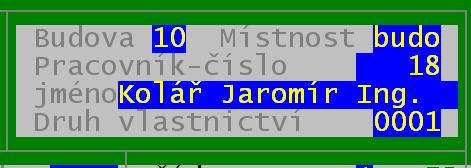 Druh vlastnictví Blok údajů o odpisování : Třída majetku (je k němu číselník) s informací kolik let se má majetek používat (odepisovat), je-li v příslušné třídě majetku zařazen.