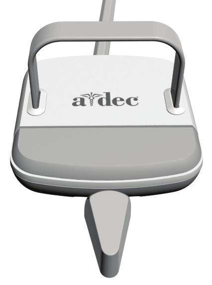 A-dec 200 Návod k použití Zubařské křeslo a stomatologický unit Aktivace a obsluha násadce Tlačítko přídavného zařízení/ výfuku vzduchu Přepínač přídavného zařízení/výfuku vzduchu Přepínač pro vodní
