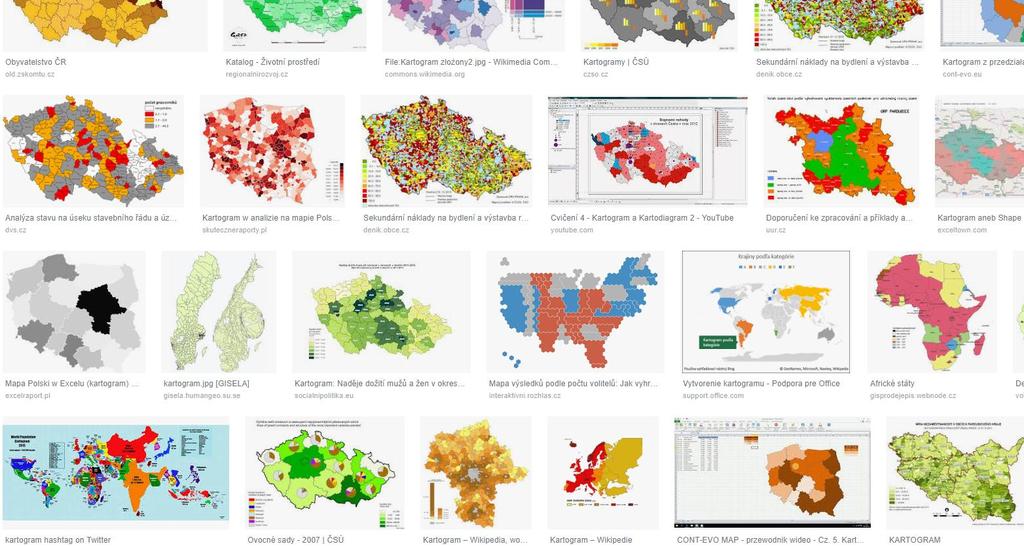 Ukázky kartogramů další