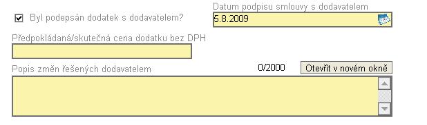 Pokud jsou na záložce Dodavatel VŘ zadáni vybraní dodavatelé všech VŘ, které jsou ve stavu Ukončeno, je nutné je provázat s konkrétním VŘ na záložce Výběrové řízení.