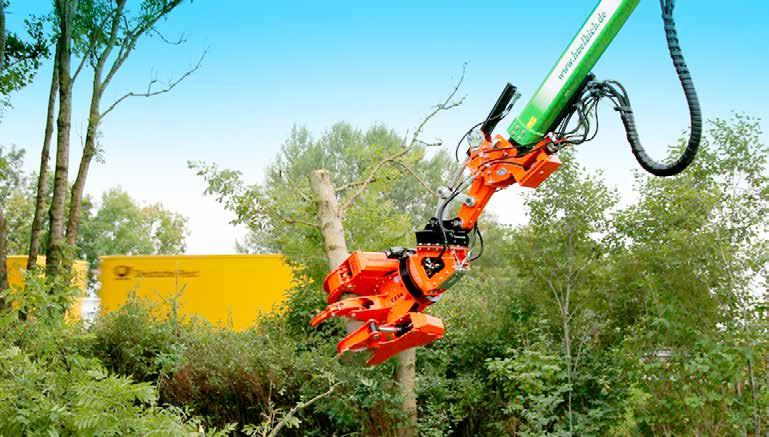 Woodcracker TK: možnost montáže na harvestor, výložník hydraulické ruky a