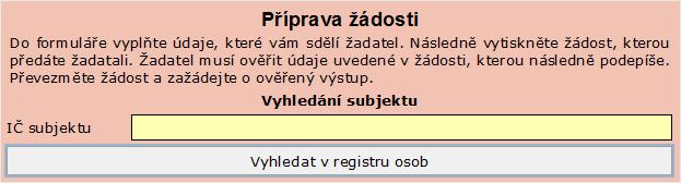 2.3. Ověření údajů o totožnosti osoby Jestliže byly v registru obyvatel potřebné údaje o osobě žadatele nalezeny, je třeba ověřit, zda jméno, příjmení a datum narození souhlasí s předloženým dokladem.