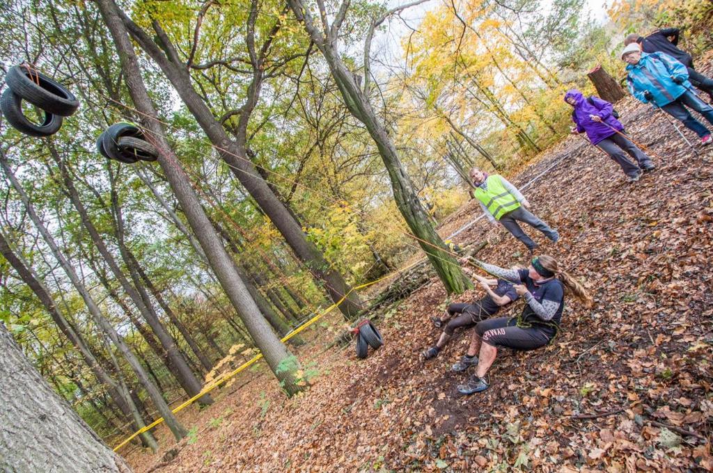 Překážka Pull Up and Down Popis překážky : Zvedání pneumatik přes kladku na laně. Muži mají 3 pneumatiky, junioři a ženy 2 pneumatiky.