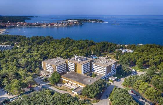 Istrie Poreč Hotel Delfin Cena za osobu Při obsazenosti Poloha: tradiční hotel se nachází na poloostrově Zelena Laguna, která je součástí rekreační zóny letoviska Poreč na Istrii.