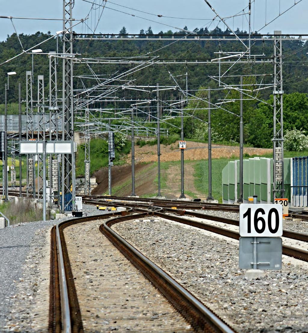Trolejová vedení pro železnici 1,5 a 3 kv DC, 15 a 25 kv AC Trolejové vedení hlavních sestav do rychlosti 250 km / h (pro plně zatížené tratě s vyššími rychlostmi) - svislé řetězovkové plně