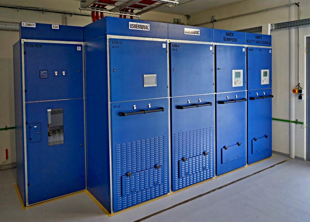 Technologická zařízení Kompletní dodávky, montáže a rekonstrukce Trakčních spínacích a napájecích stanic pro trakční proudovou soustavu 1,5 resp.