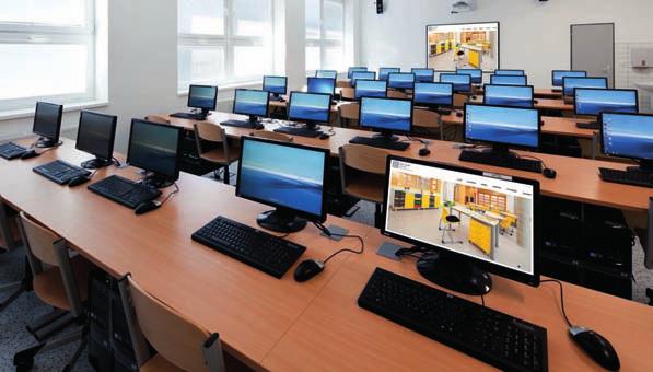 PC UČEBNY ODBORNÉ UČEBNY 5 let Počítačový stůl BASIC PLUS dvoumístný STPC16066 735 1600 600 8 059 Kč 2 PC nosič stříbrný 2 kabelová