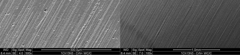 porovnání vzorků koeficient tření 1,00 0,90 0,80 0,70 0,60 0,50 0,40 0,30 0,20