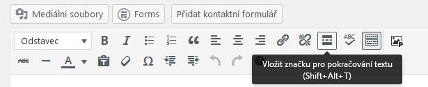 Formátovací tlačítka (nahoře vlevo) jsou obdobná jako ta, která znáte z jiných programů, třeba i z Microsoft Wordu.