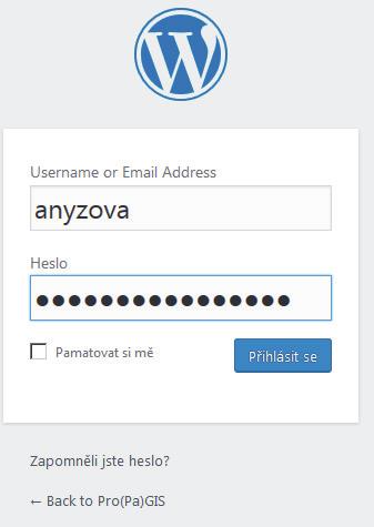 přístupové údaje máte, přihlašovací formulář do vyhrazené části najdete v pravém sloupci v oddíle UŽIVATELÉ.